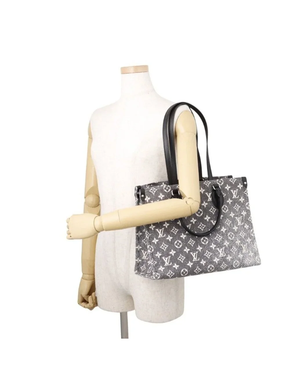 Louis Vuitton Tote Monogram Jacquard Denim On The Go MM
